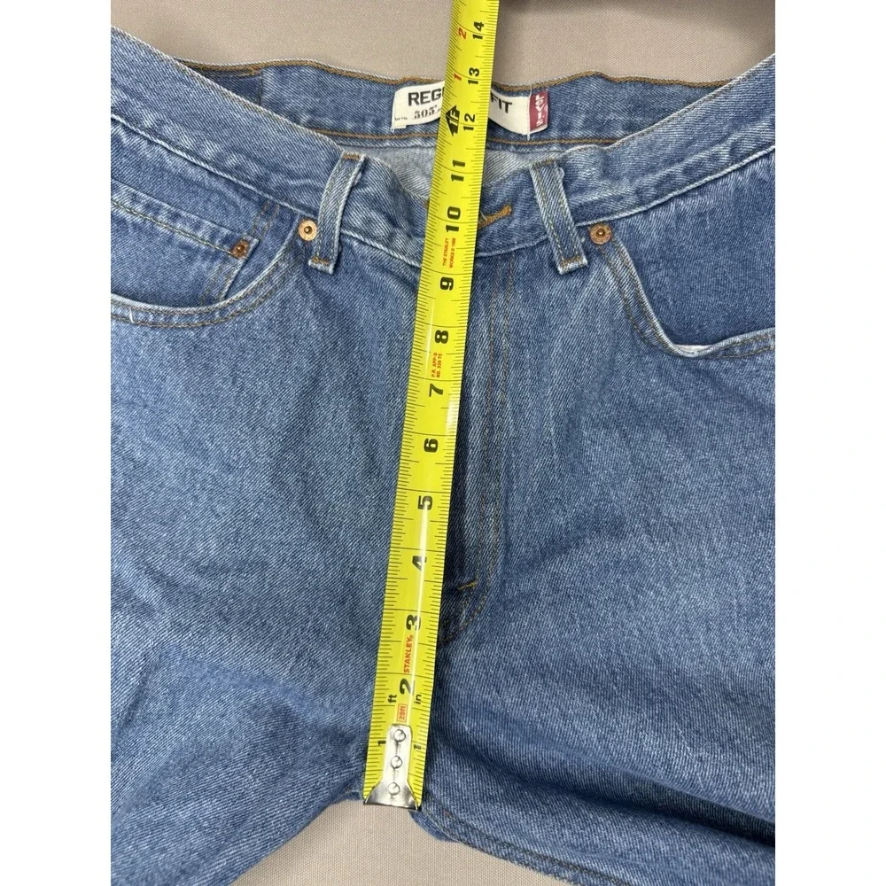 Levi's Jeans 505 Regular Fit Men's 33x32 Blue Straight Leg 100% Cotton Denim
